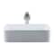 Novatto Porcelain Vessel Sink Combo with Brushed Nickel Faucet, Drain and Sealer NSFC-01321136BN - alternate 2